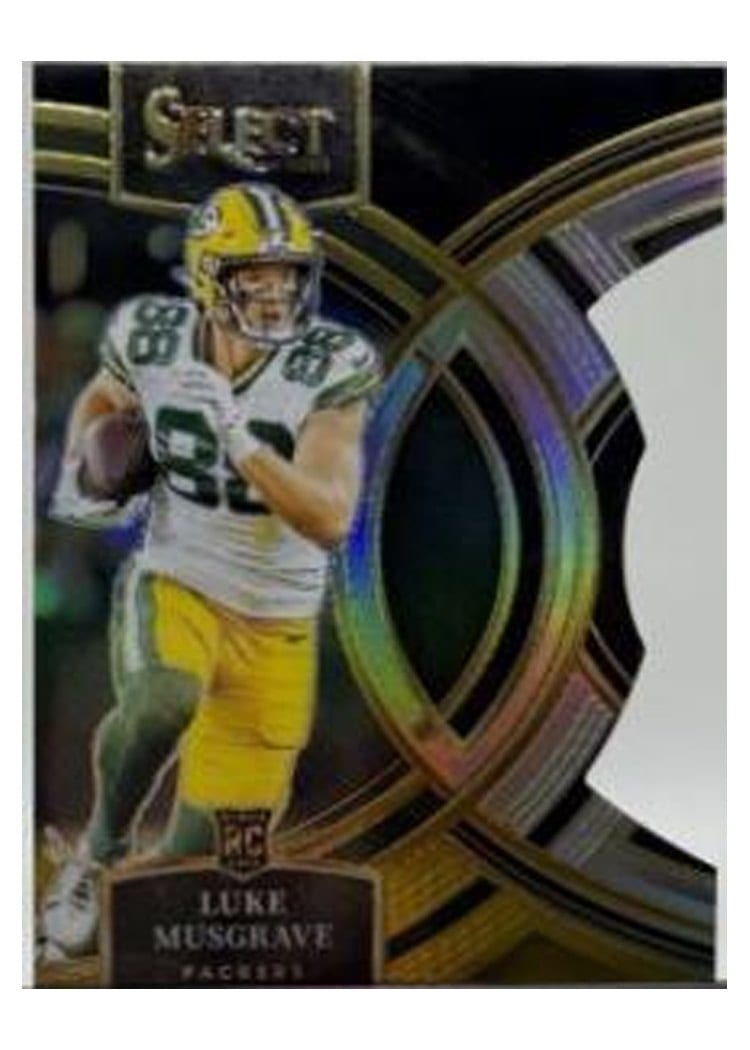 2023 Panini Select Base Set Luke Musgrave Black Prizm Die-Cut #166 card