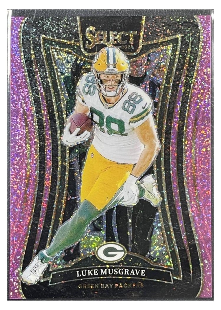 2024 Panini Select Base Set Luke Musgrave Pink Glitter Prizm #361 card