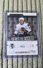 2023-24 Upper Deck Credentials Acetate Debut Ticket Access Luke Philp #DTA-LP card