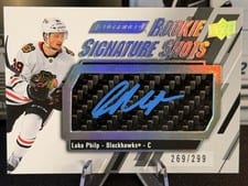 2023-24 Upper Deck Engrained Base Rookies Premium Memorabilia Auto Luke Philp #108 card