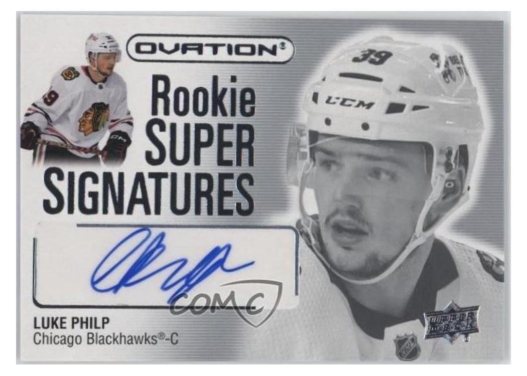 2023-24 Upper Deck Ovation Rookie Super Signatures Luke Philp #RSS-LP card