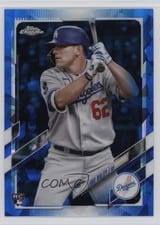 2021 Topps Chrome Update Sapphire Edition Base Set Luke Raley #US7 card