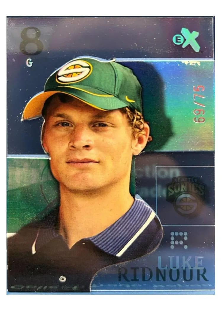 2003 Fleer E-X Luke Ridnour #75 card
