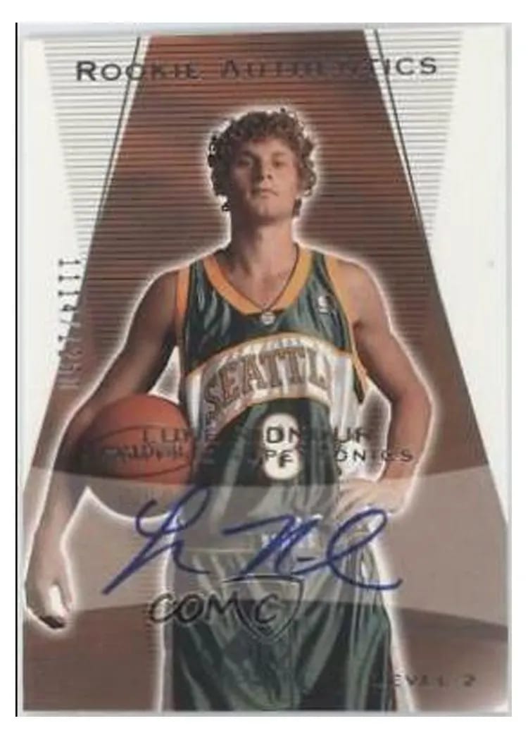 2003 SP Authentic Luke Ridnour Autograph #158 card