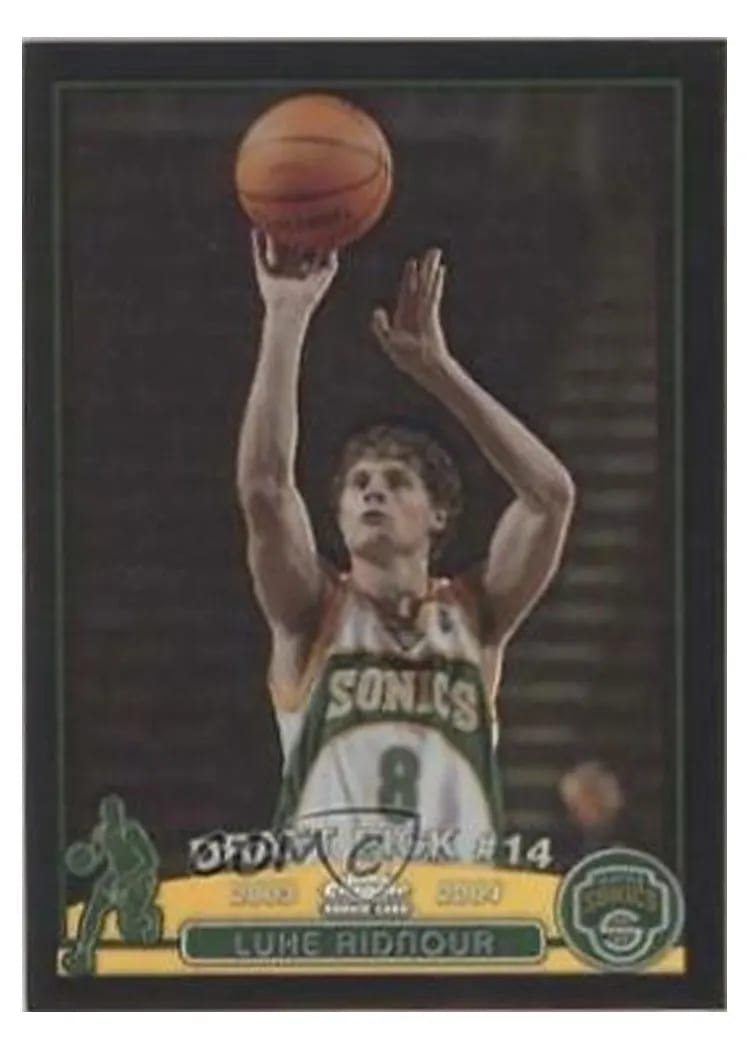 2003 Topps Chrome Luke Ridnour #124 card