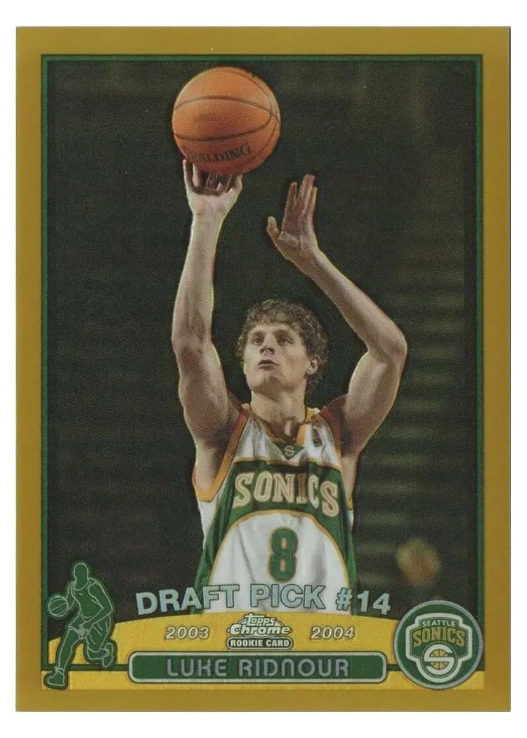 2003 Topps Chrome Luke Ridnour #124 card