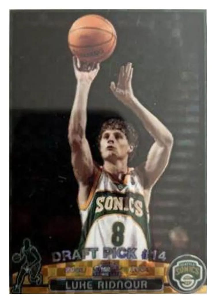 2003 Topps Chrome Luke Ridnour #124 card