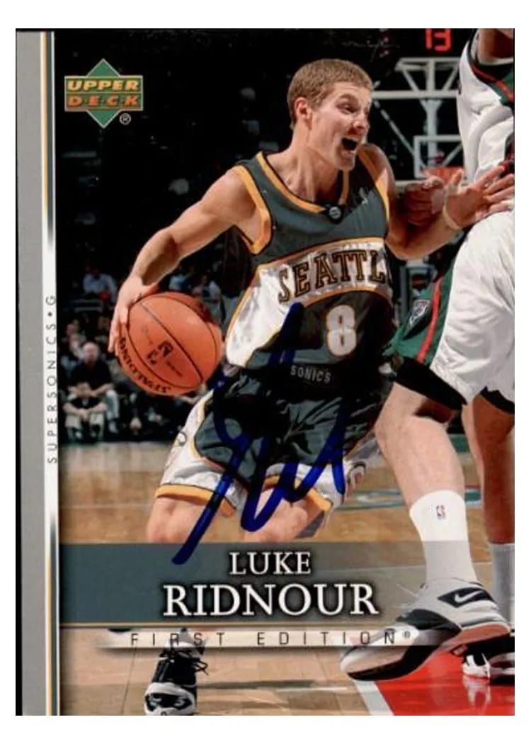2007 Upper Deck First Edition Luke Ridnour #75 card