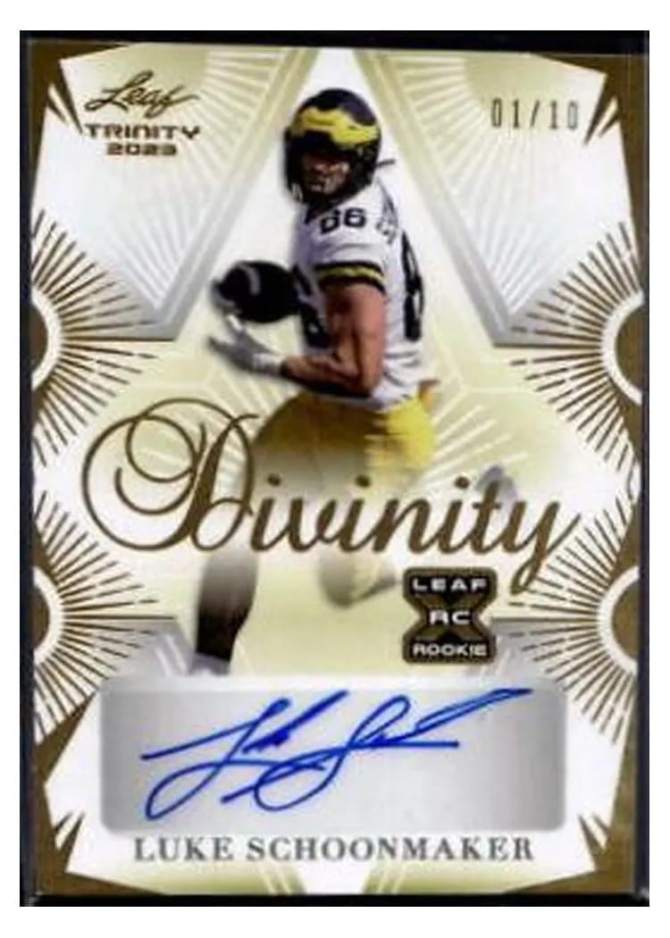 2023 Leaf Trinity Divinity Autograph Luke Schoonmaker #D-LS1 card