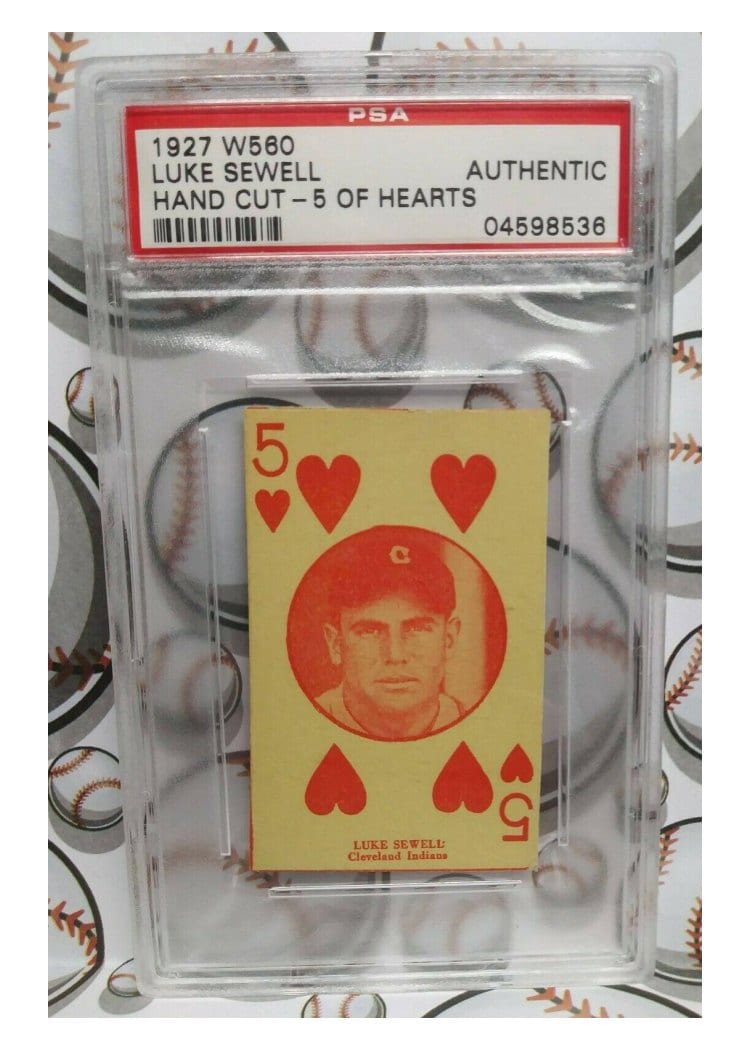 1927 W560 Hand Cut Luke Sewell card