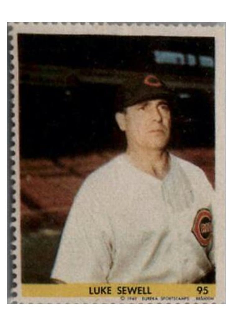 1949 Eureka Sportstamps Luke Sewell #95 card
