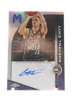 2023-24 Topps Chrome NBL NBL Autographs Luke Travers #A-LT card