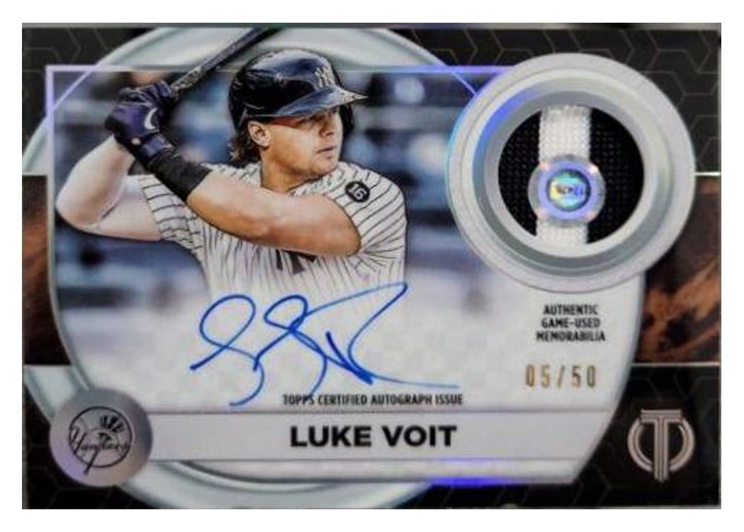 2022 Topps Tribute Autograph Patches Luke Voit #AP-LV card
