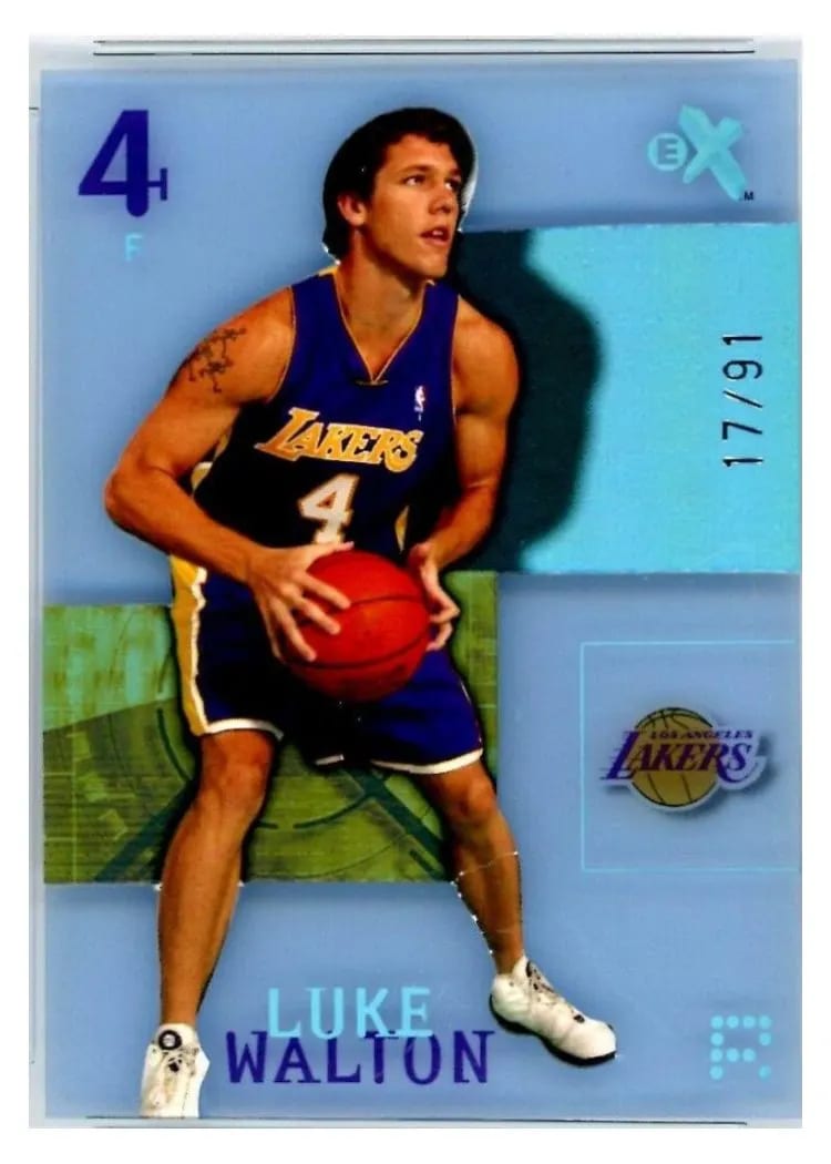 2003 Fleer E-X Luke Walton #91 card