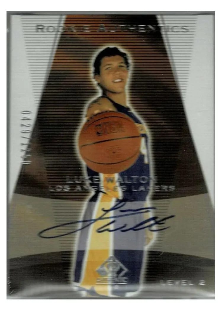 2003 SP Authentic Signatures Luke Walton #LW-A card