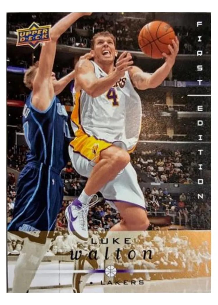 2008 Upper Deck First Edition Luke Walton Gold #85 card