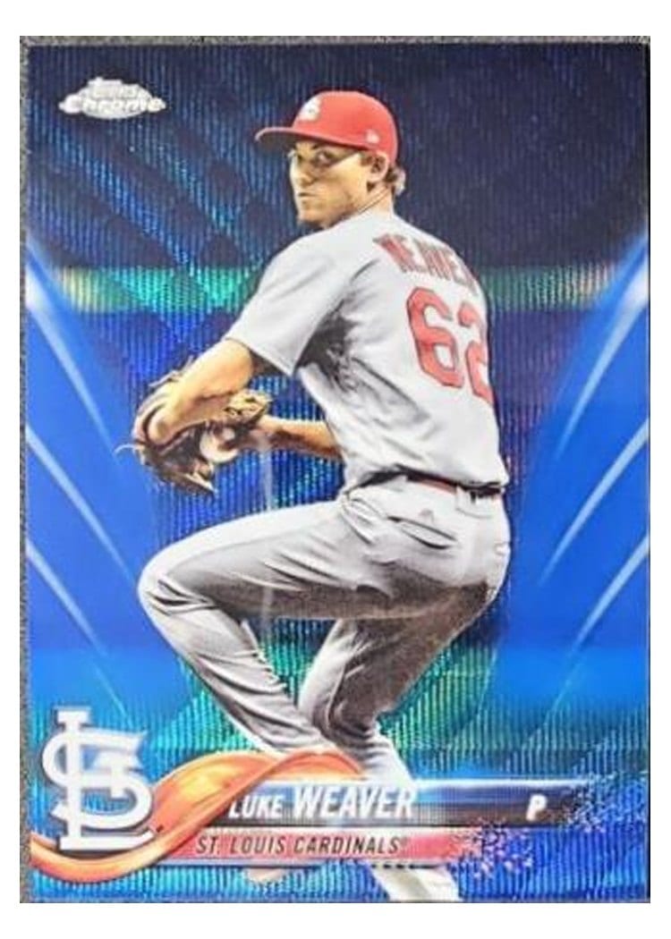 2018 Topps Chrome Base Set Luke Weaver #88 card