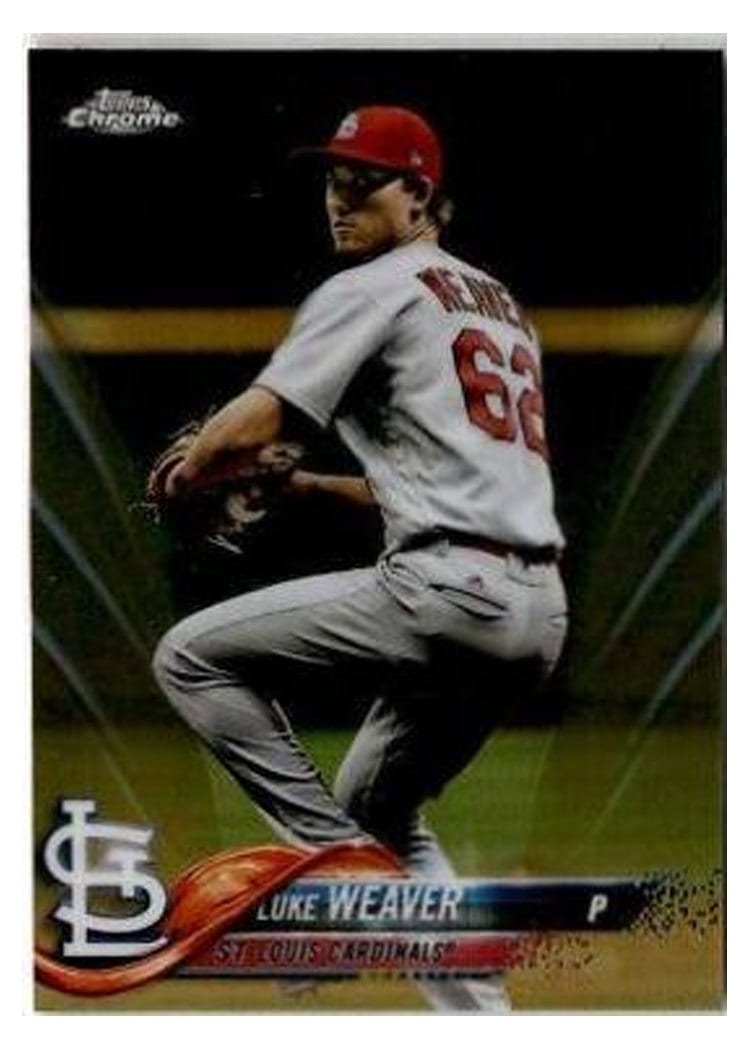2018 Topps Chrome Base Set Luke Weaver #88 card