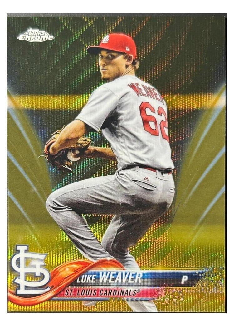 2018 Topps Chrome Base Set Luke Weaver #88 card