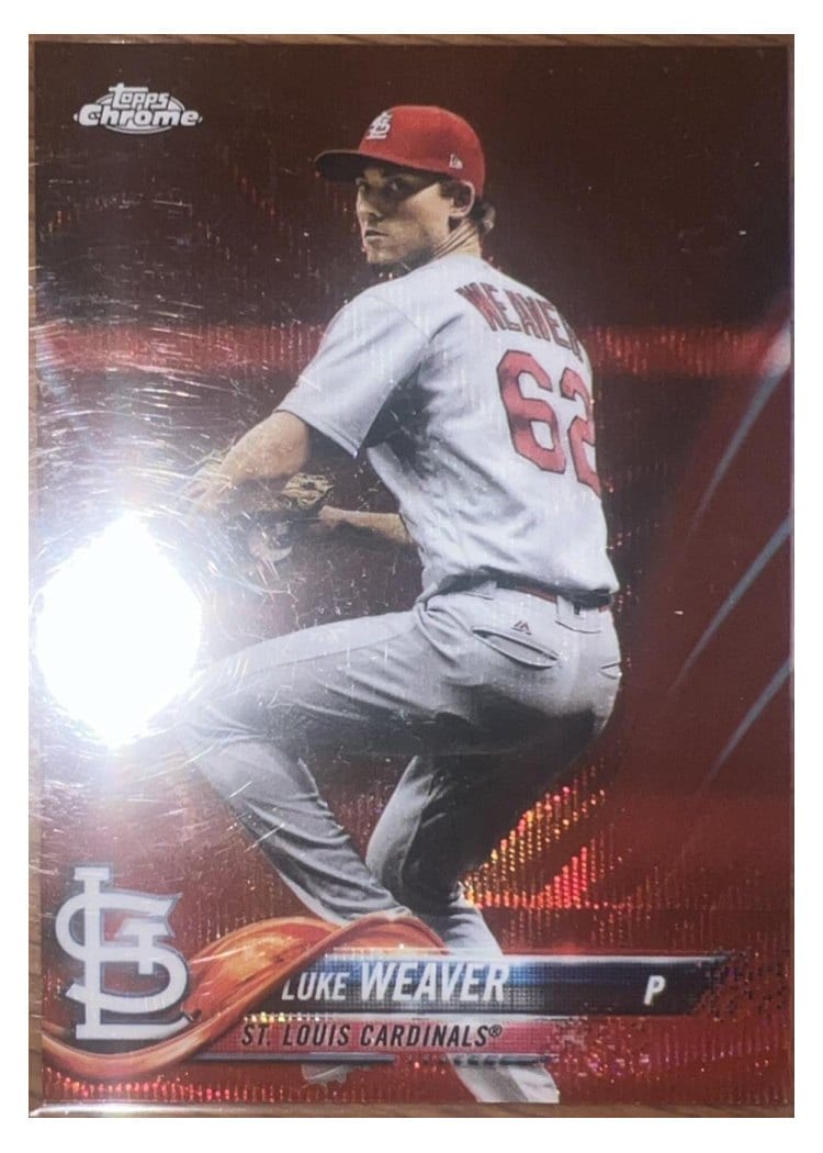 2018 Topps Chrome Base Set Luke Weaver #88 card