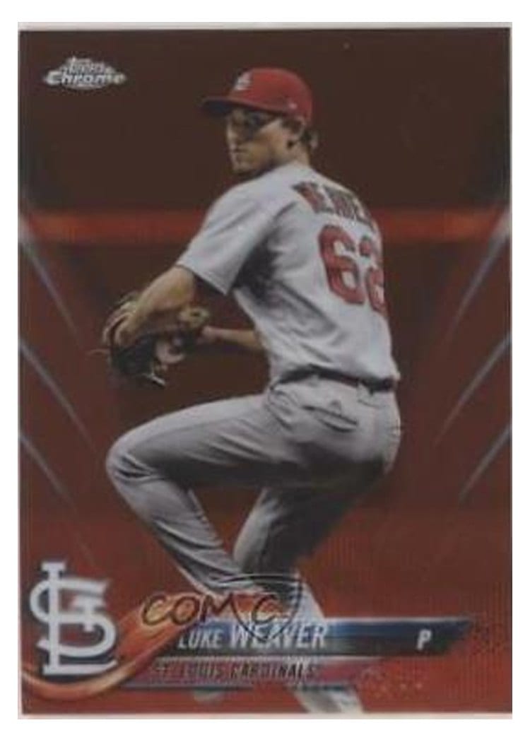 2018 Topps Chrome Base Set Luke Weaver #88 card