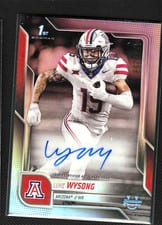 2025 Bowman University Chrome Chrome Prospect Autographs Luke Wysong #BCA-LW card