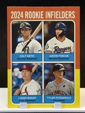 2024 Topps Heritage Luken Baker / Colt Keith / Tyler Fitzgerald / Justin Foscue #623