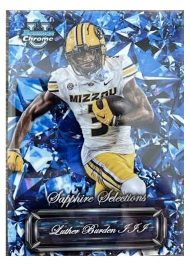 2024 Bowman University Chrome Sapphire Sapphire Selections Set Luther Burden III #SS-1 card