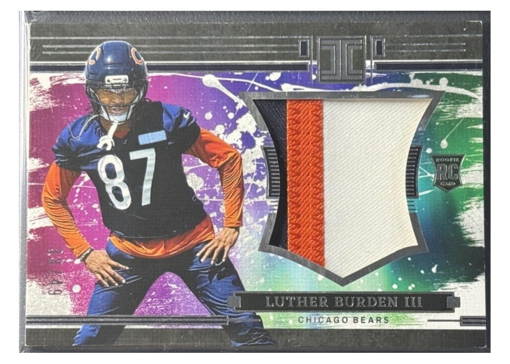 2025 Panini Impeccable RC Logo Patches Luther Burden III #14 card