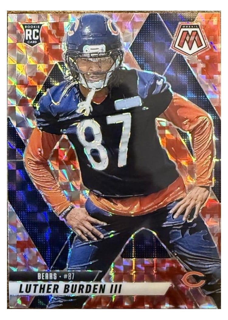 2025 Panini Mosaic Base Set Luther Burden III Camo Red #383 card