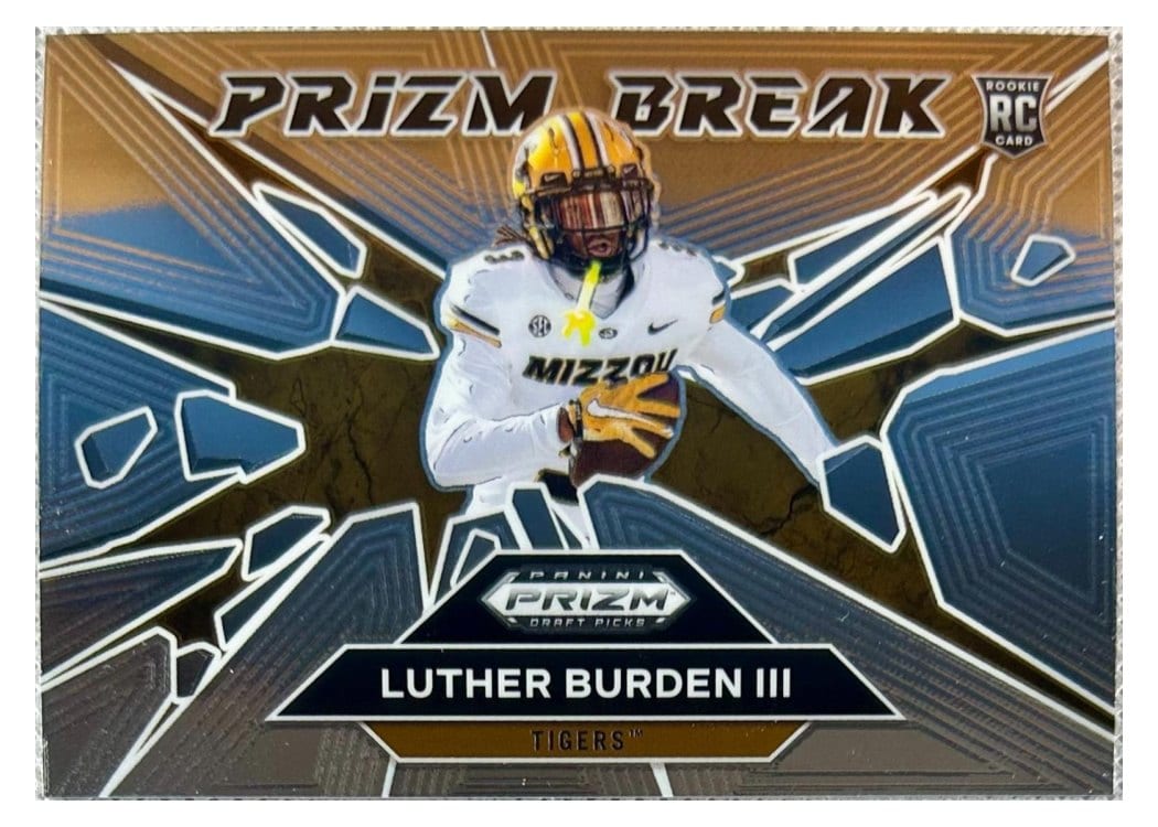 2025 Panini Prizm Draft Picks Prizm Break Luther Burden III #18 card