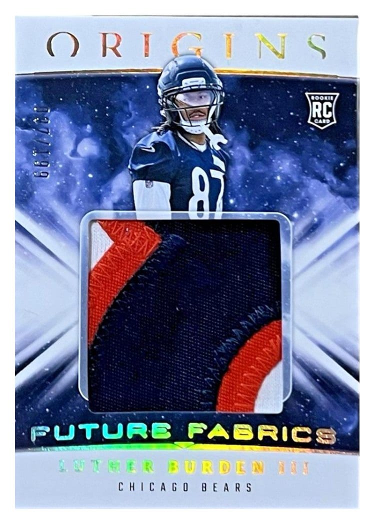 2025 Panini Origins Future Fabrics Luther Burden III RELIC #3 card