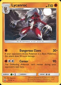 Lycanroc Burning Shadows card