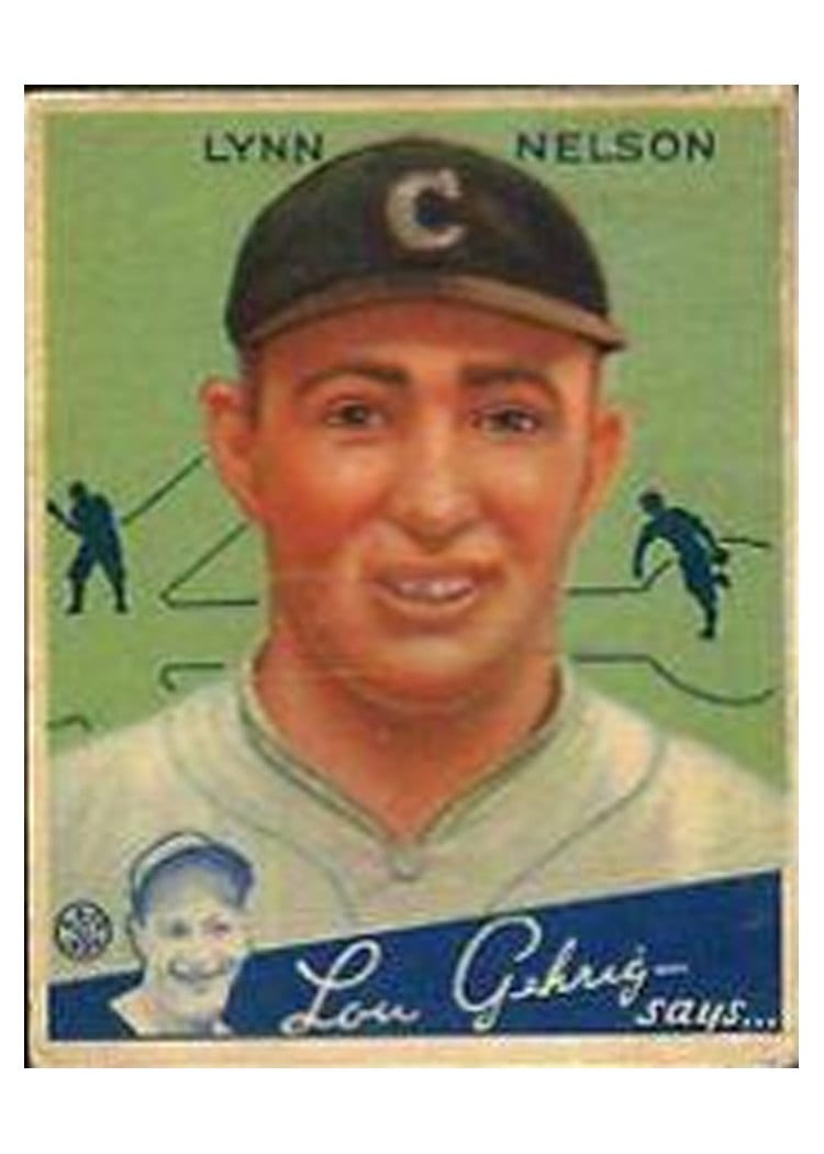 1934 Goudey Lynn Nelson #60 card