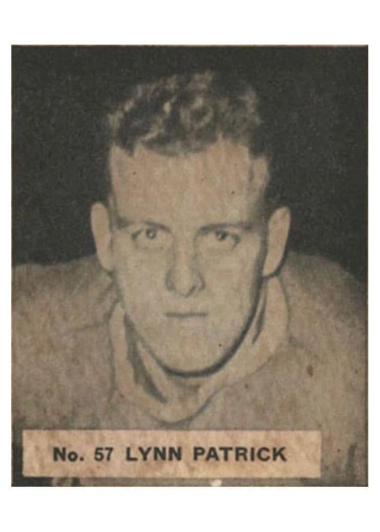 1937 V356 World Wide Gum Lynn Patrick #57 card