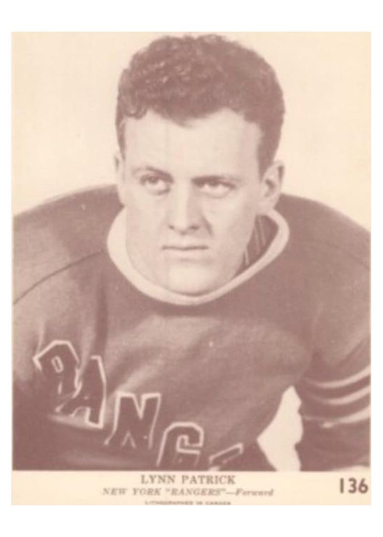 1940 O-Pee-Chee V301-2 Lynn Patrick #136 card
