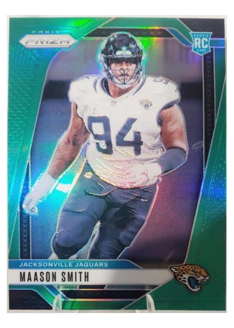 2024 Panini Prizm Base Set Maason Smith Green #368 card