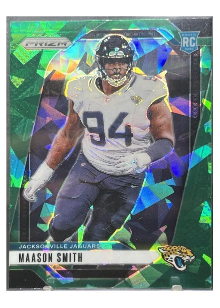 2024 Panini Prizm Base Set Maason Smith Green Ice #368 card