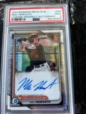 2023 Bowman Draft Chrome Prospect Autographs Mac Horvath #CDA-MH card