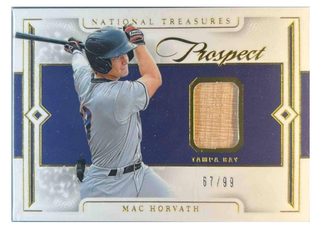 2024 Panini National Treasures Prospect Lumber Mac Horvath #8 card