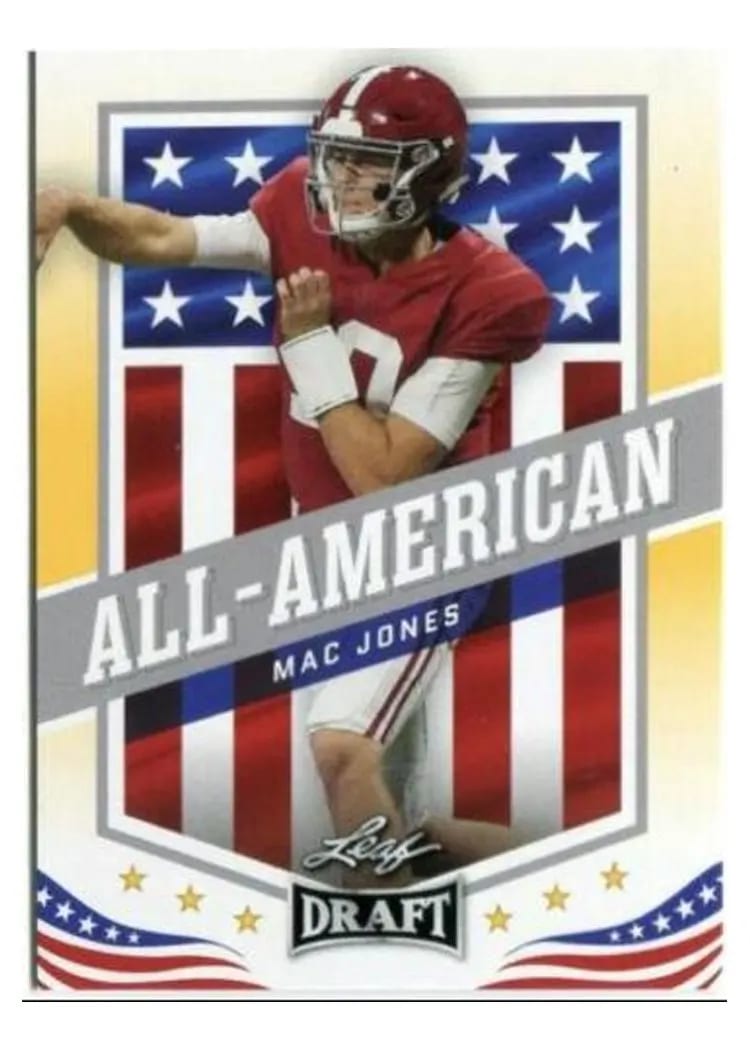 2021 Leaf Draft Mac Jones #46 card