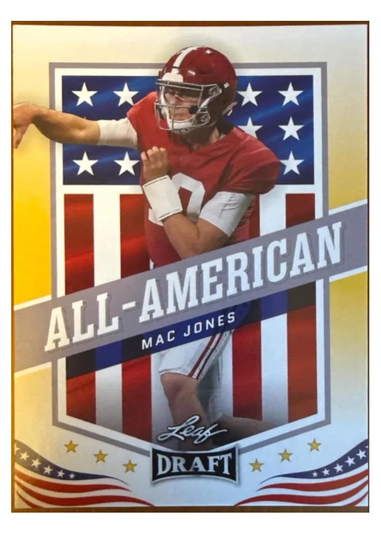 2021 Leaf Ultimate Draft Mac Jones #46 card