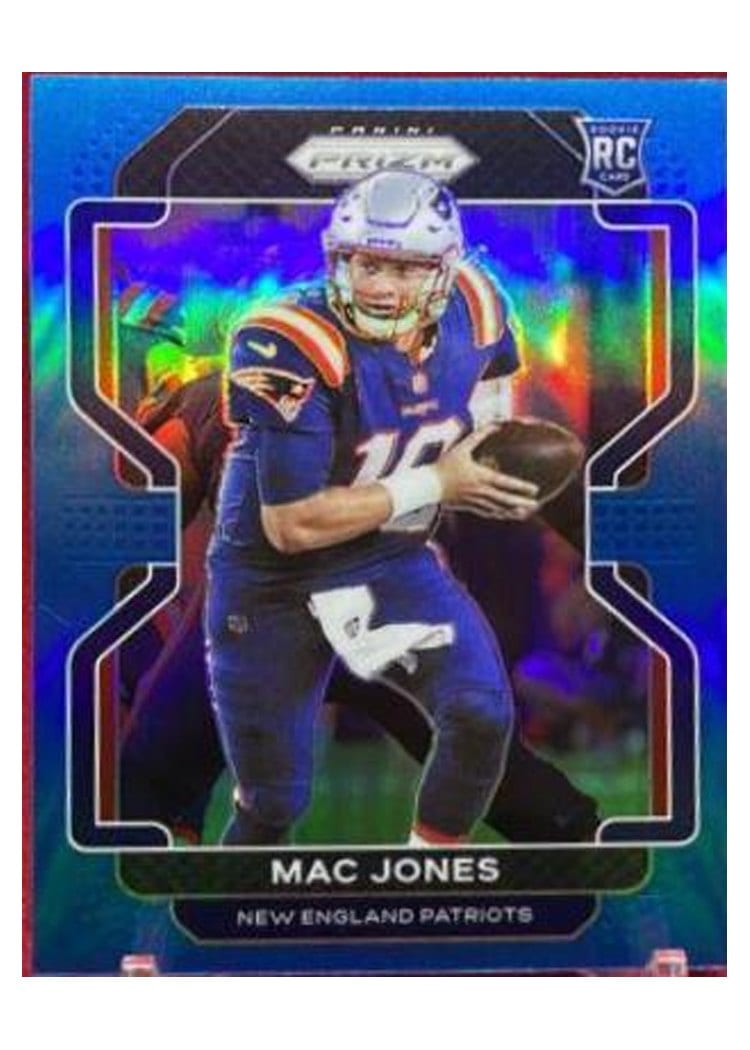 2021 Panini Prizm Base Set Mac Jones Light Blue Prizm #336 card