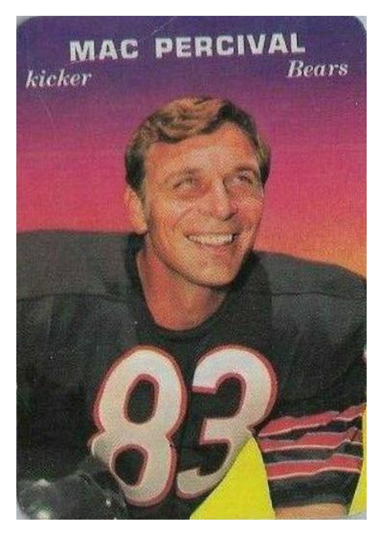 1970 Topps Glossy Mac Percival #4 card
