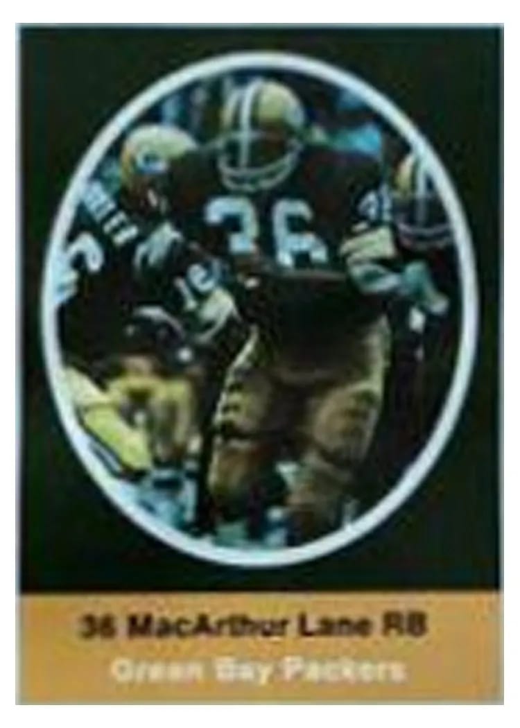1972 Sunoco Stamps Update MacArthur Lane card