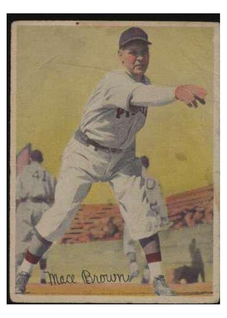 1936 R312 Mace Brown card