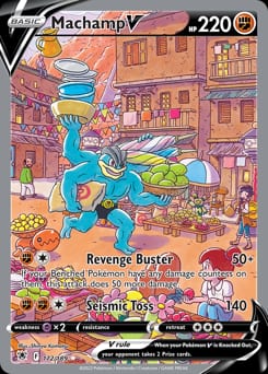 2022 Astral Radiance Machamp V #172 card