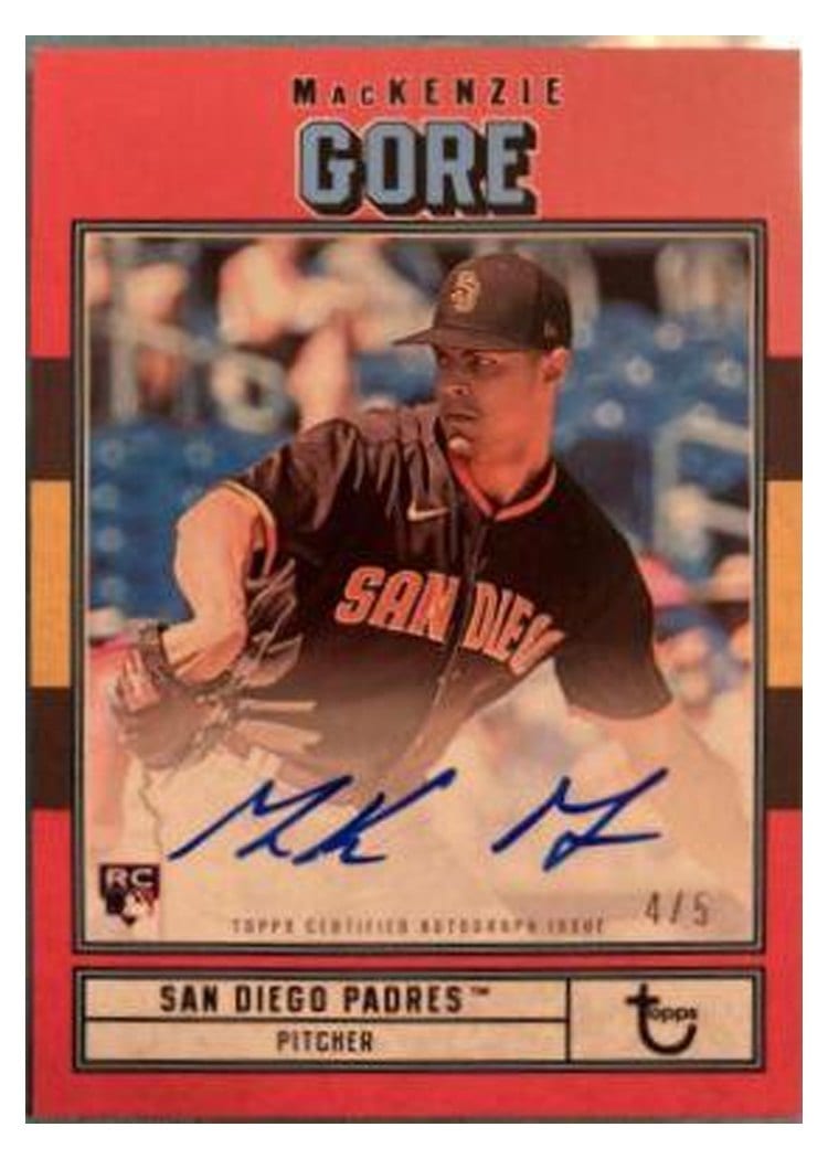 2022 Topps Brooklyn Collection Autographs MacKenzie Gore #AC-MG card