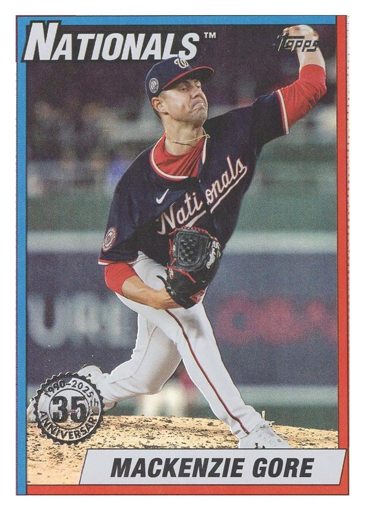 2025 Topps Update 1990 Topps Baseball MacKenzie Gore #U90-20 card