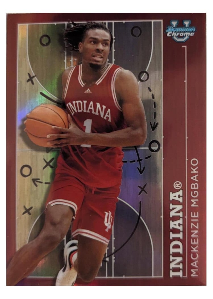 2023-24 Bowman University Chrome Prodigal Playmakers Mackenzie Mgbako #PP-4 card